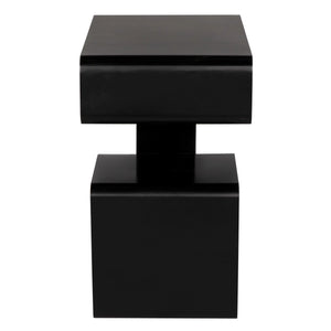Noir Danville Side Table-Blue Hand Home