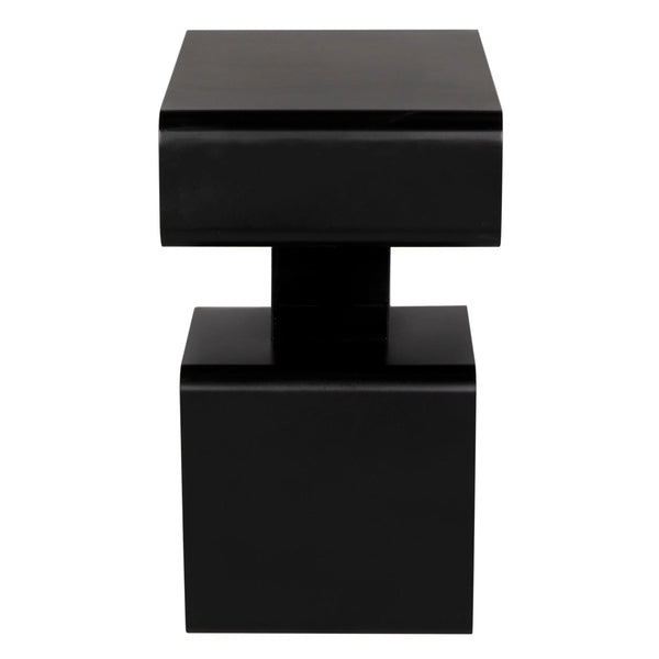 Noir Danville Side Table-Blue Hand Home