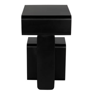 Noir Danville Side Table-Blue Hand Home