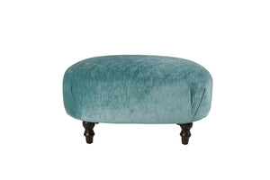 Harriet Ottoman-Blue Hand Home