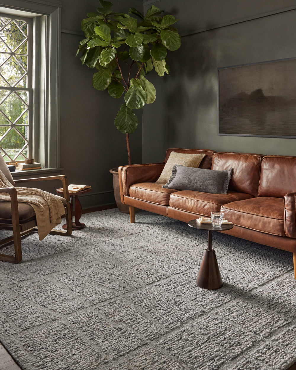 Magnolia Home by Joanna Gaines x Loloi Jones Rug - Slate-Blue Hand Home