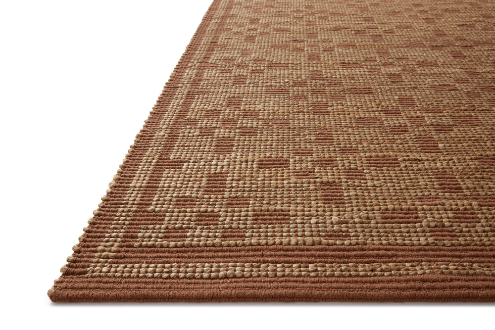 Chris Loves Julia x Loloi Judy Rugs - Natural / Spice-Blue Hand Home