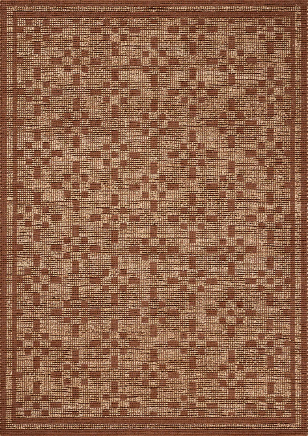 Chris Loves Julia x Loloi Judy Rugs - Natural / Spice-Blue Hand Home