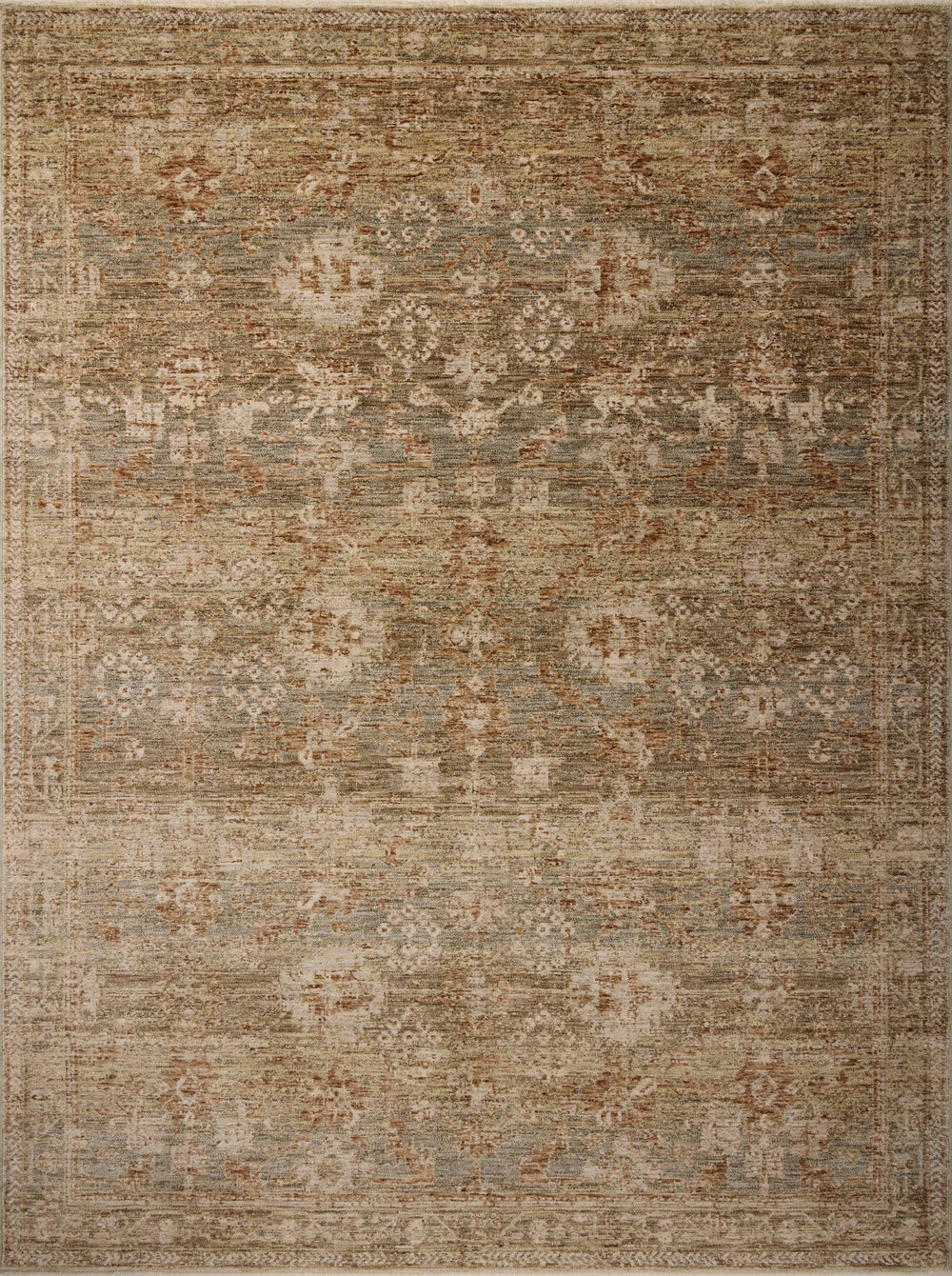 Magnolia Home by Joanna Gaines x Loloi Junie Rug - Spice / Multi-Blue Hand Home
