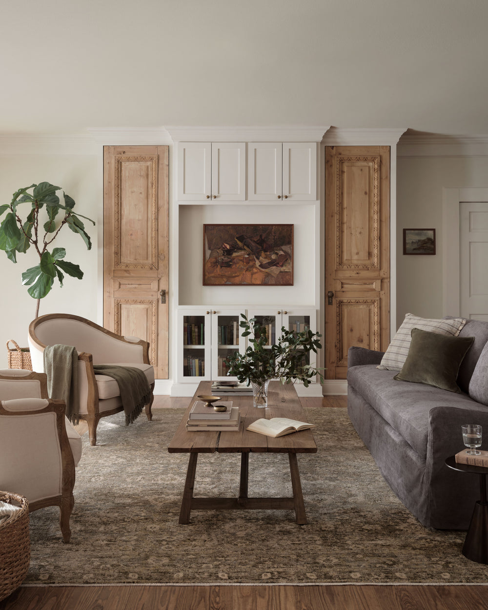 Magnolia Home by Joanna Gaines x Loloi Junie Rug - Lagoon / Natural-Blue Hand Home