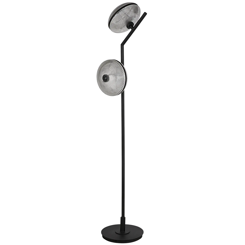 Gibson Floor Lamp, Black Steel by Noir-Blue Hand Home
