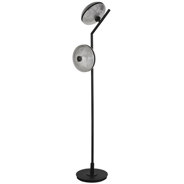 Gibson Floor Lamp, Black Steel by Noir-Blue Hand Home