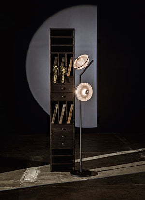 Gibson Floor Lamp, Black Steel by Noir-Blue Hand Home