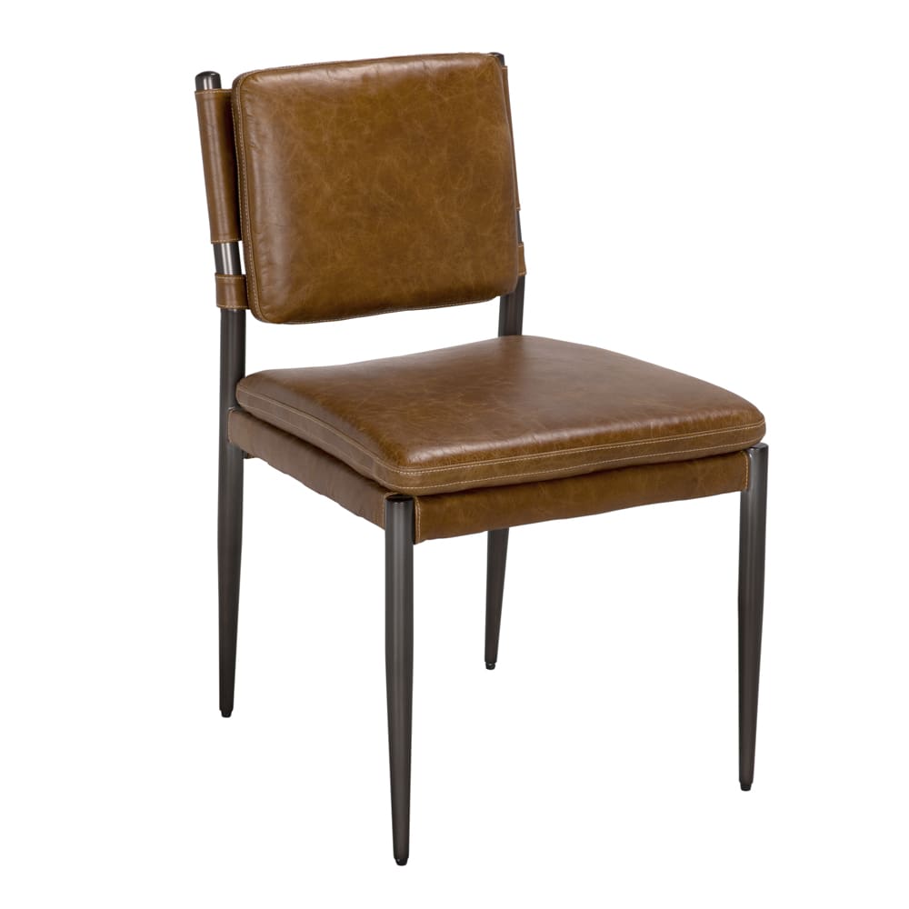 Wooster Dining Chair, Brown-Blue Hand Home