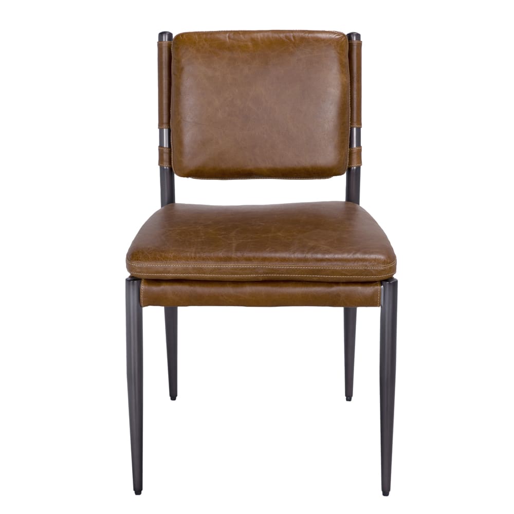 Wooster Dining Chair, Brown-Blue Hand Home