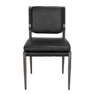 Wooster Dining Chair, Black-Blue Hand Home