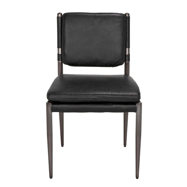 Wooster Dining Chair, Black-Blue Hand Home