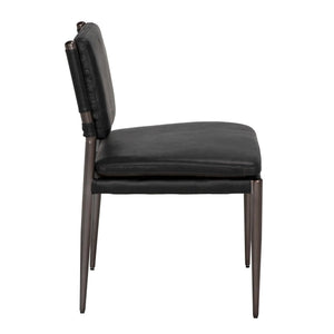 Wooster Dining Chair, Black-Blue Hand Home