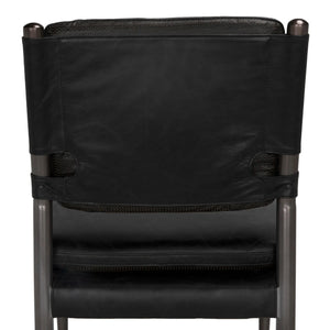 Wooster Dining Chair, Black-Blue Hand Home