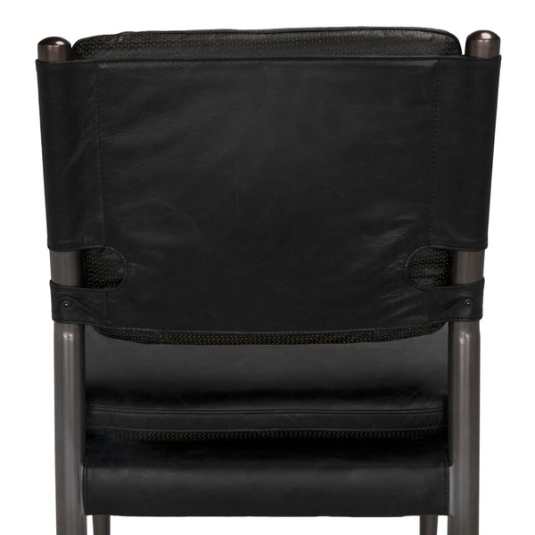 Wooster Dining Chair, Black-Blue Hand Home