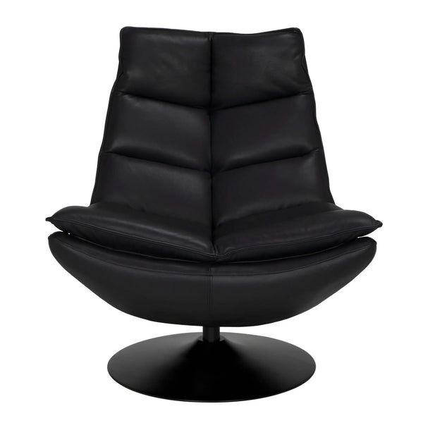 Dante Swivel Chair by Noir-Blue Hand Home