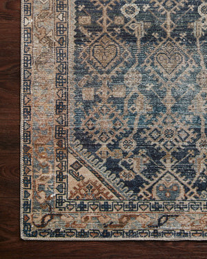 Magnolia Home by Joanna Gaines x Loloi Lenna Rug - Indigo / Natural-Blue Hand Home
