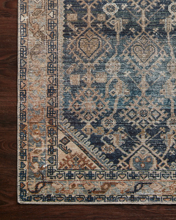 Magnolia Home by Joanna Gaines x Loloi Lenna Rug - Indigo / Natural-Blue Hand Home