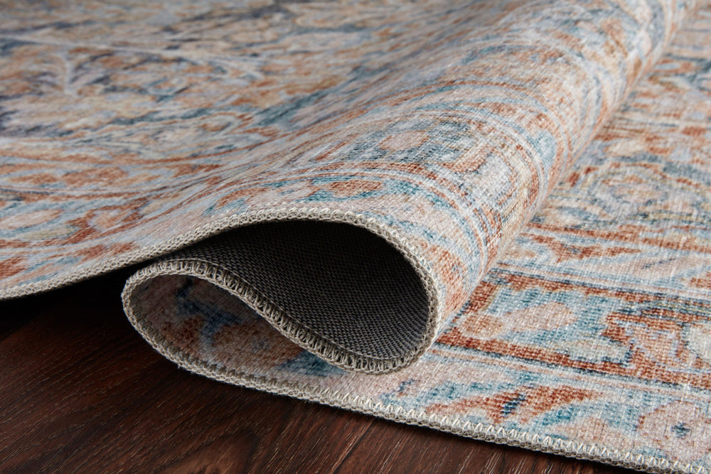 Magnolia Home by Joanna Gaines x Loloi Lenna Rug - Ocean / Apricot-Blue Hand Home