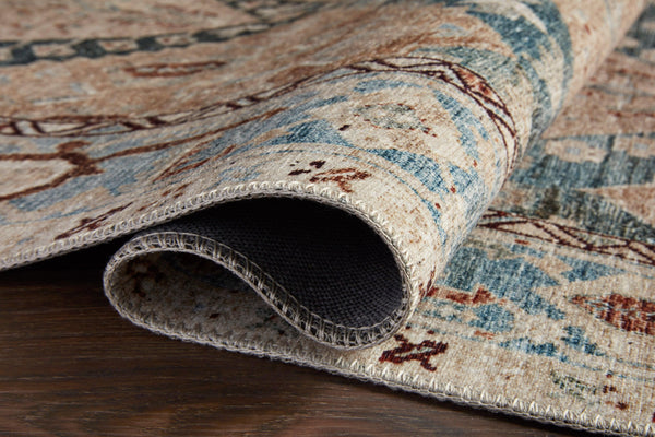 Magnolia Home by Joanna Gaines x Loloi Lenna Rug - Denim / Sand-Blue Hand Home