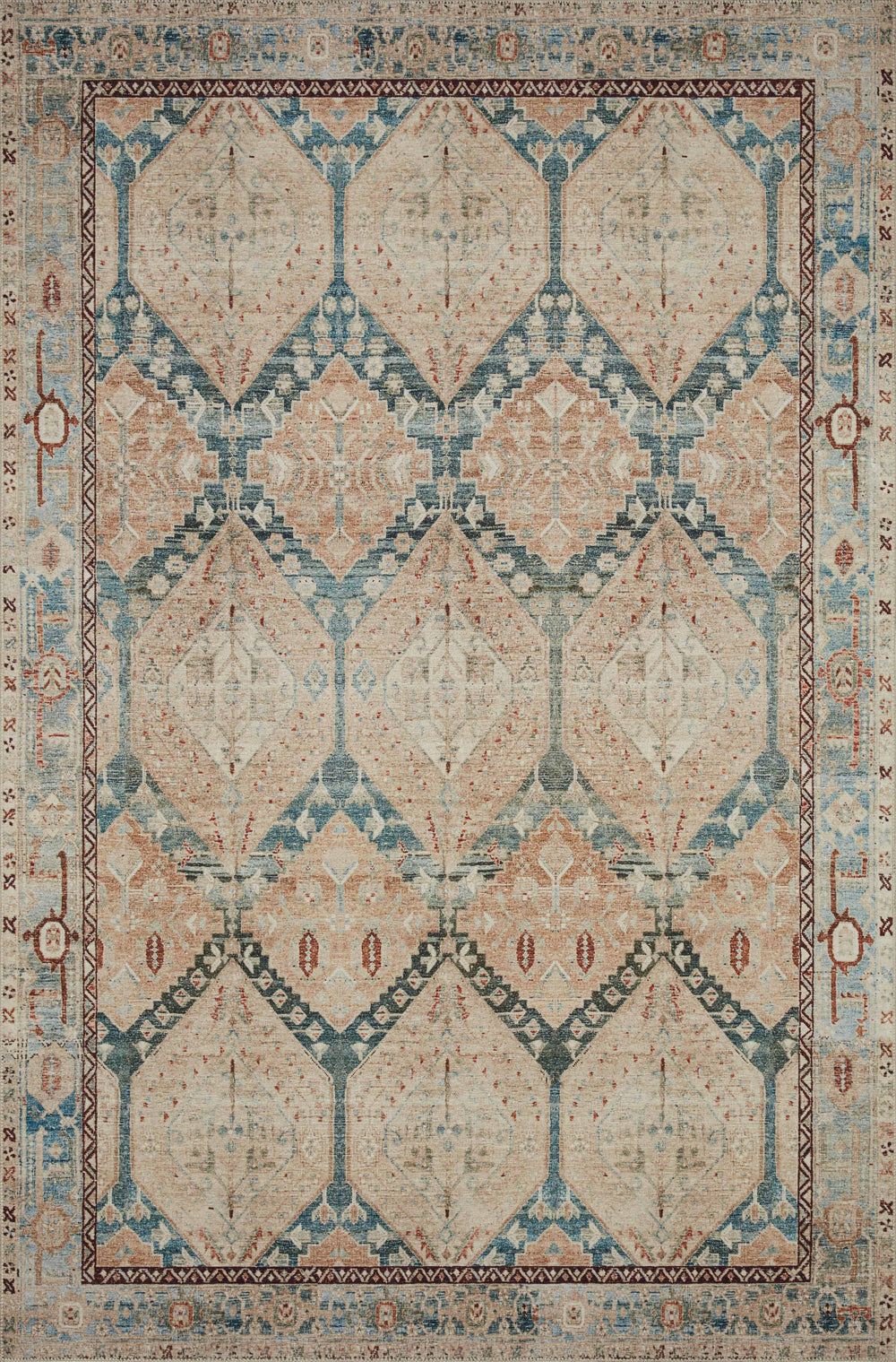 Magnolia Home by Joanna Gaines x Loloi Lenna Rug - Denim / Sand-Blue Hand Home