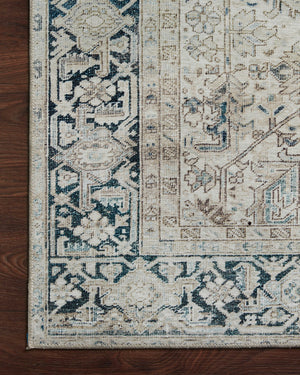 Magnolia Home by Joanna Gaines x Loloi Lenna Rug - Natural / Denim-Blue Hand Home