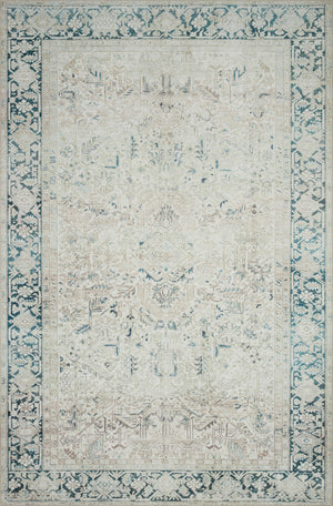 Magnolia Home by Joanna Gaines x Loloi Lenna Rug - Natural / Denim-Blue Hand Home