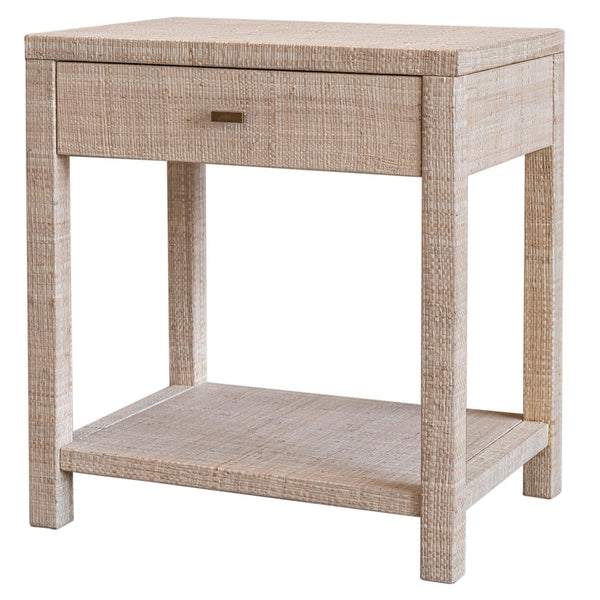 Indigo Road by Egypt Sherrod Gia Raffia Single Drawer Nightstand, 26"H, Natural