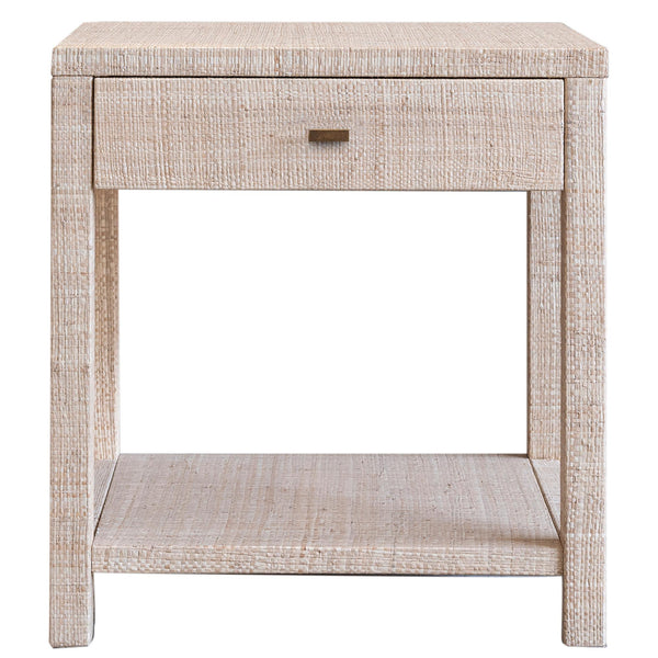 Indigo Road by Egypt Sherrod Gia Raffia Single Drawer Nightstand, 26"H, Natural