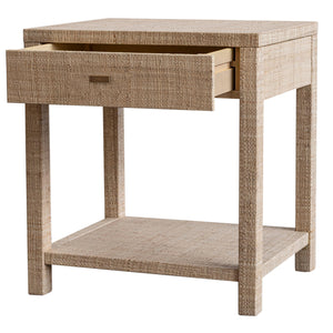 Indigo Road by Egypt Sherrod Gia Raffia Single Drawer Nightstand, 26"H, Natural