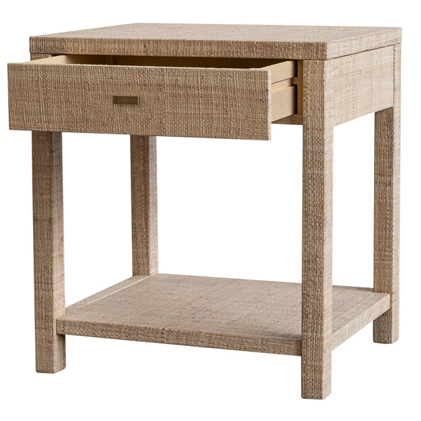 Indigo Road by Egypt Sherrod Gia Raffia Single Drawer Nightstand, 26"H, Natural