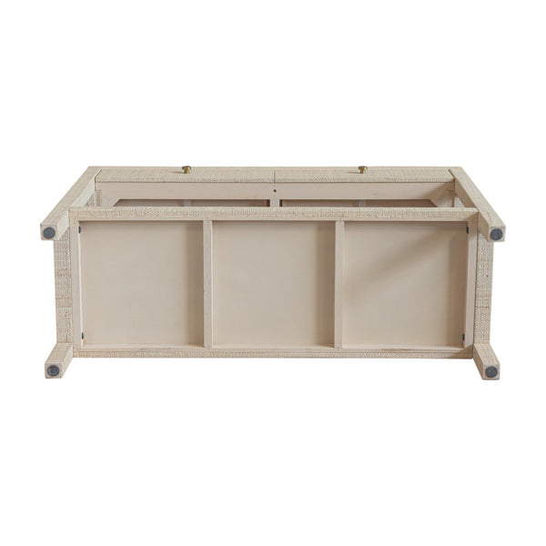 Paloma 2 Drawer Raffia Wrapped Console Table with Shelf, 40"W, Natural