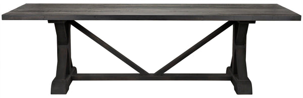 Reclaimed Lumber X-Dining Table - 120x44x30.5-Blue Hand Home