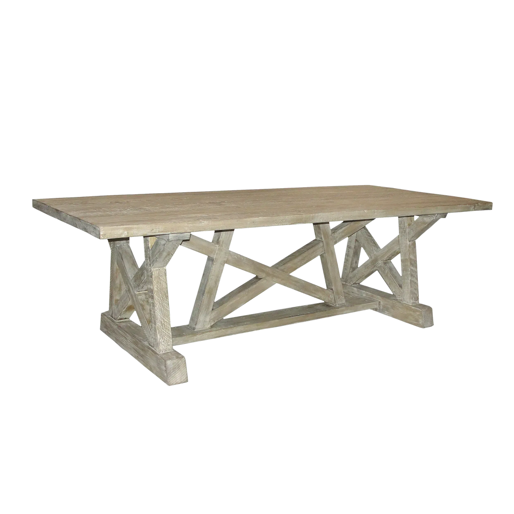 Reclaimed Lumber Pentagon dining table - 144x44x30-Blue Hand Home