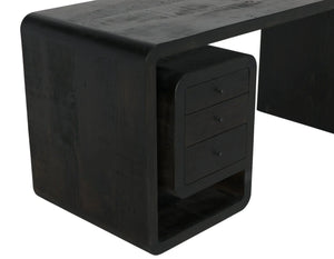 Reclaimed Lumber, Infinity Desk - 60x26x30-Blue Hand Home