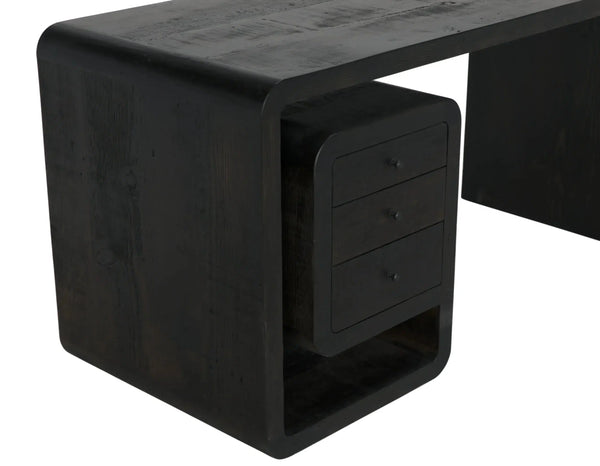 Reclaimed Lumber, Infinity Desk - 60x26x30-Blue Hand Home