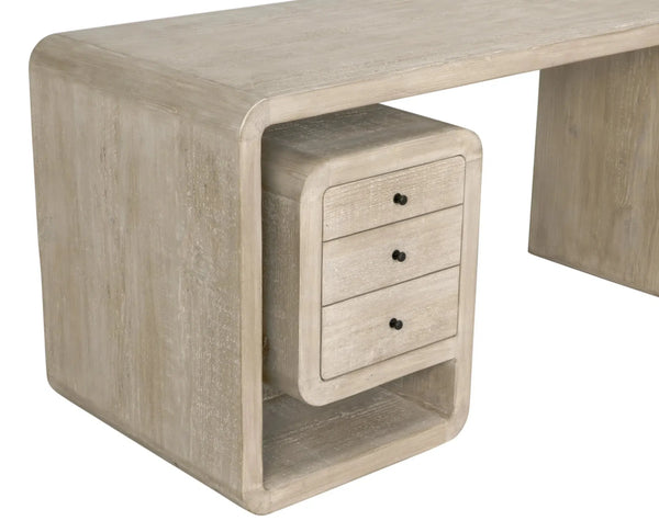 Reclaimed Lumber, Infinity Desk - 60x26x30-Blue Hand Home