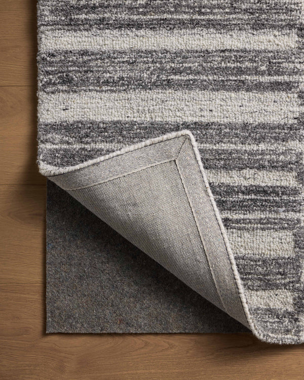 Magnolia Home by Joanna Gaines x Loloi Rae Rug - Charcoal / Mist-Blue Hand Home