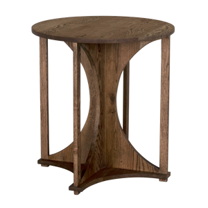 Tracy Side Table, RO, Whiskey - 26x26x28-Blue Hand Home