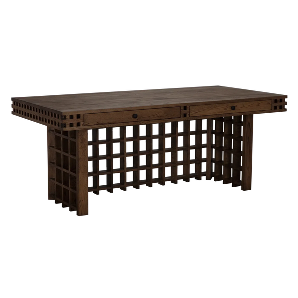 Rubiks Desk, RO, Whiskey - 75x35x30-Blue Hand Home