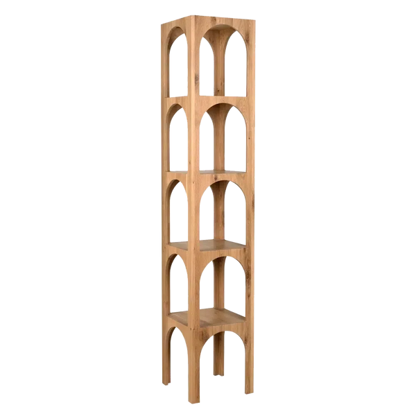 Charlotte Bookcase, large, RO, Chai - 16x16x85-Blue Hand Home