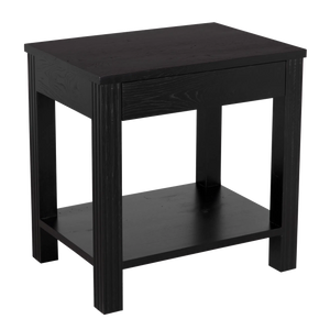 Emily Side Table, RO, Black - 25x18x25-Blue Hand Home