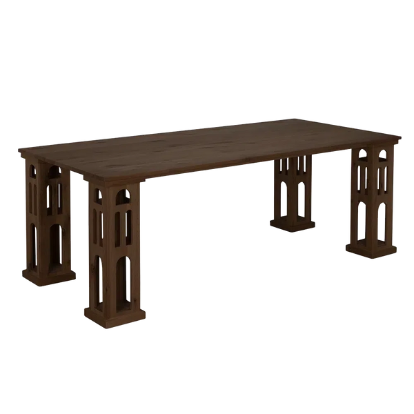 Dolly Dining Table, RO, Whiskey - 84x40x30-Blue Hand Home