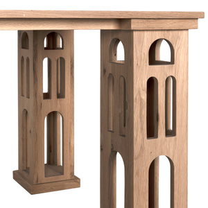 Dolly Dining Table, RO, Chai - 108x44x30-Blue Hand Home