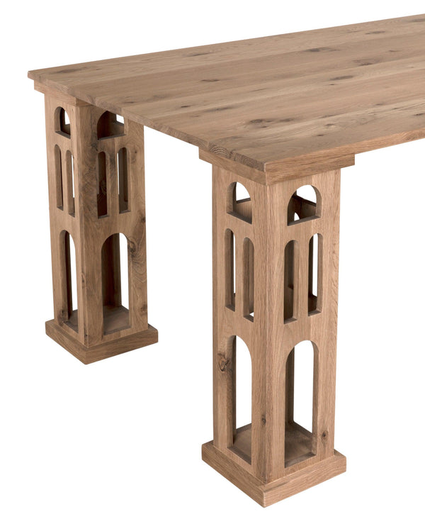 Dolly Dining Table, RO, Chai - 108x44x30-Blue Hand Home