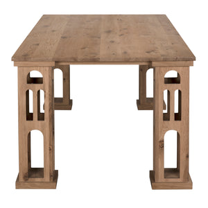 Dolly Dining Table, RO, Chai - 108x44x30-Blue Hand Home