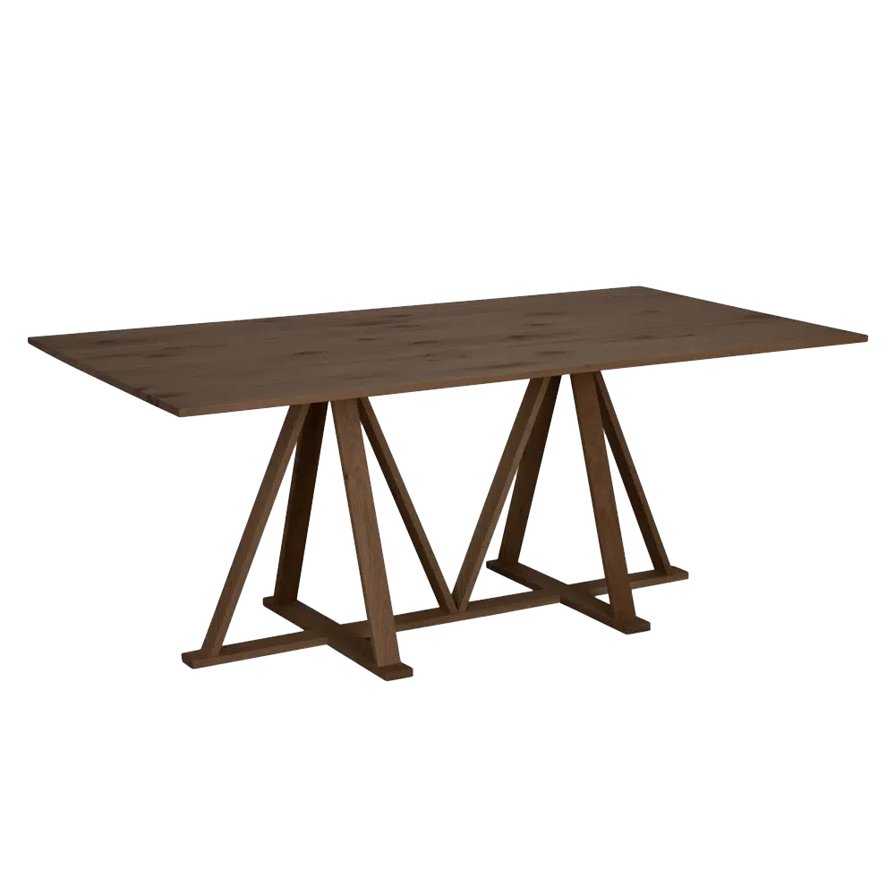 Ricky Dining Table, RO, Black - 76x40x30-Blue Hand Home