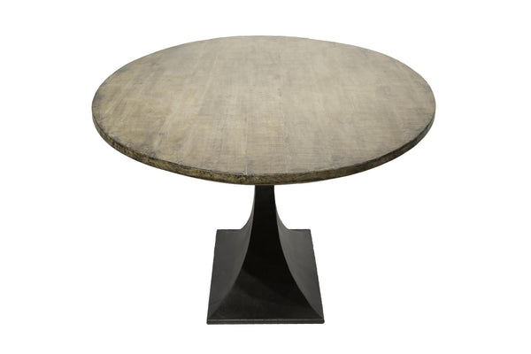Ida 78" Oval Dining Table with Makenzie Base-Blue Hand Home