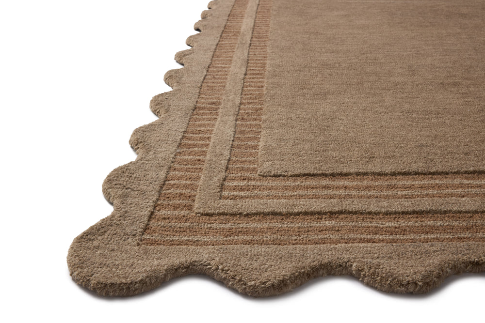 Chris Loves Julia x Loloi Scottie Rugs - Mocha / Clay-Blue Hand Home