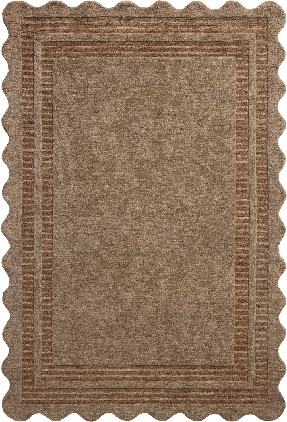Chris Loves Julia x Loloi Scottie Rugs - Mocha / Clay-Blue Hand Home